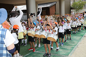運動会　鼓隊の活動　C・D・E