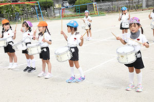 運動会　鼓隊の活動　C・D・E