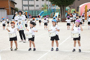 運動会　鼓隊の活動　C・D・E