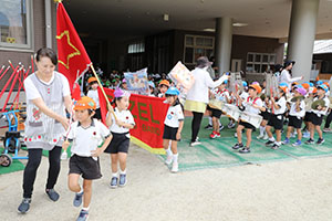 運動会　鼓隊の活動　C・D・E