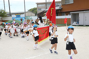 運動会　鼓隊の活動　C・D・E