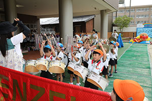 運動会　鼓隊の活動　C・D・E