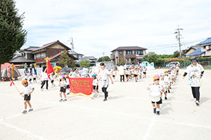 運動会　鼓隊の活動　C・D・E