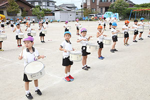 運動会　鼓隊の活動　C・D・E