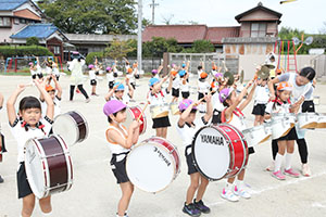 運動会　鼓隊の活動　C・D・E
