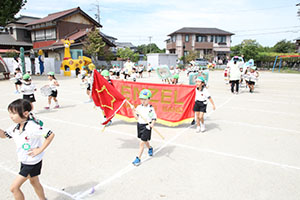 運動会　鼓隊の活動　A・B