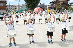 運動会　鼓隊の活動　A・B