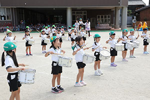 運動会　鼓隊の活動　A・B