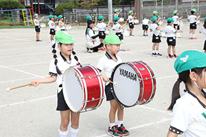 運動会　鼓隊の活動　A・B