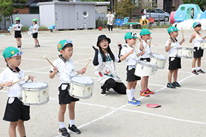 運動会　鼓隊の活動　A・B