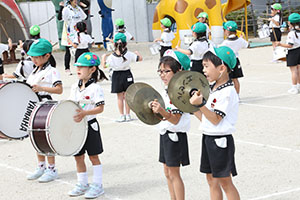 運動会　鼓隊の活動　A・B
