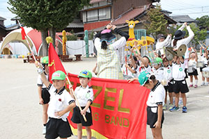 運動会　鼓隊の活動　A・B