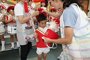 エンゼルマーチングバンド記念撮影　年長