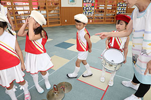 エンゼルマーチングバンド記念撮影　年長