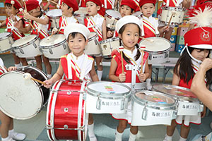 エンゼルマーチングバンド記念撮影　年長