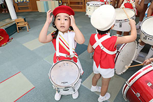 エンゼルマーチングバンド記念撮影　年長