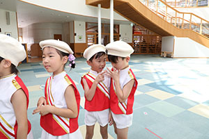 エンゼルマーチングバンド記念撮影　年長