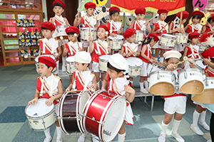 エンゼルマーチングバンド記念撮影　年長