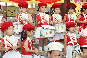 エンゼルマーチングバンド記念撮影　年長