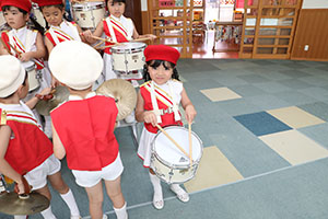 エンゼルマーチングバンド記念撮影　年長