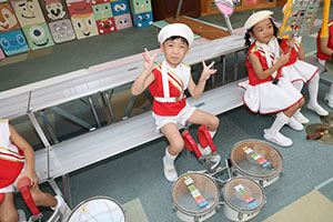 エンゼルマーチングバンド記念撮影　年長