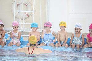 スイミングクラブへ行きました　ひまわり・さくら・たんぽぽ　NO．1