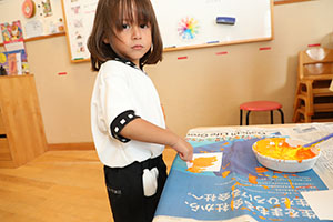 お月見の制作　きりん