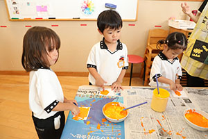 お月見の制作　きりん