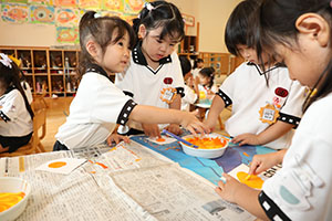 お月見の制作　きりん