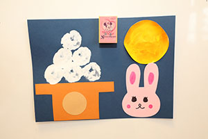 お月見の制作　きりん