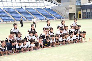 運動会予行　　年長組　組体操