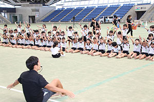 運動会予行　　年長組　組体操