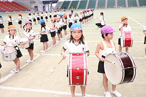 運動会予行　　年長組　鼓笛・C・Ｄ・Ｅ