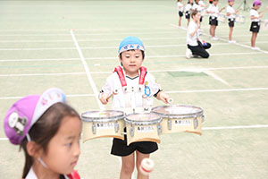 運動会予行　　年長組　鼓笛・C・Ｄ・Ｅ