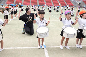 運動会予行　　年長組　鼓笛・C・Ｄ・Ｅ