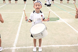 運動会予行　　年長組　鼓笛・C・Ｄ・Ｅ