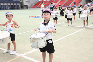 運動会予行　　年長組　鼓笛・C・Ｄ・Ｅ