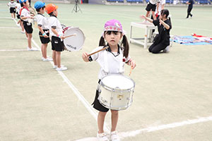 運動会予行　　年長組　鼓笛・C・Ｄ・Ｅ
