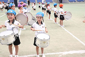 運動会予行　　年長組　鼓笛・C・Ｄ・Ｅ