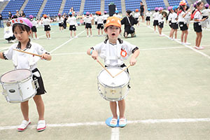 運動会予行　　年長組　鼓笛・C・Ｄ・Ｅ