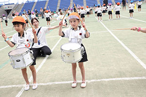 運動会予行　　年長組　鼓笛・C・Ｄ・Ｅ