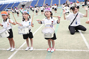 運動会予行　　年長組　鼓笛・C・Ｄ・Ｅ