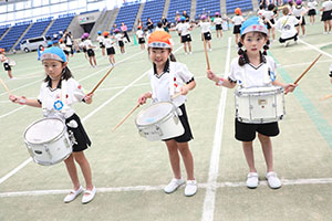 運動会予行　　年長組　鼓笛・C・Ｄ・Ｅ
