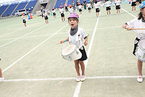 運動会予行　　年長組　鼓笛・C・Ｄ・Ｅ