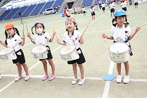 運動会予行　　年長組　鼓笛・C・Ｄ・Ｅ