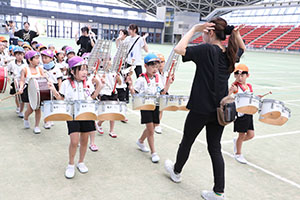 運動会予行　　年長組　鼓笛・C・Ｄ・Ｅ