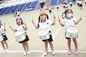 運動会予行　　年長組　鼓笛・C・Ｄ・Ｅ