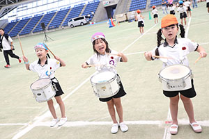 運動会予行　　年長組　鼓笛・C・Ｄ・Ｅ