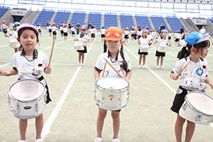 運動会予行　　年長組　鼓笛・C・Ｄ・Ｅ