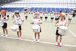 運動会予行　　年長組　鼓笛・C・Ｄ・Ｅ